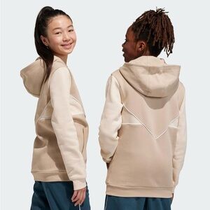 Adidas Half Zip Hoodie-Wonder Beige